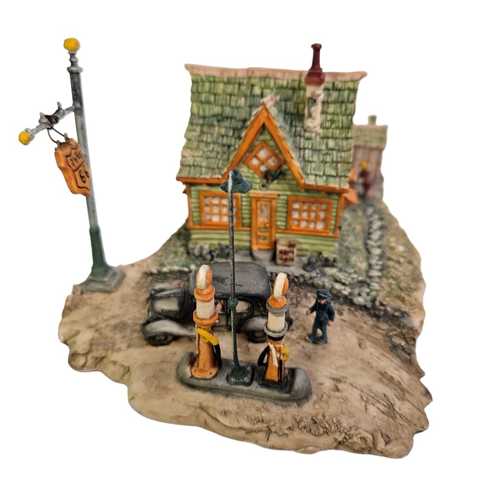 Lowell Davis Route 66 Just Check The Air Figurine Gas Station Schmid‎ Vtg READ